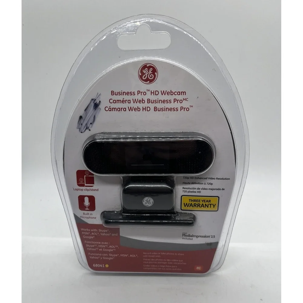 GE Business Pro HD Webcam 720p 68041 NEW‎